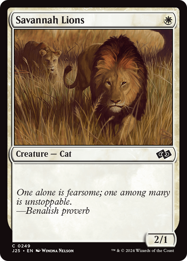 {C} Savannah Lions [Foundations Jumpstart][J25 249]