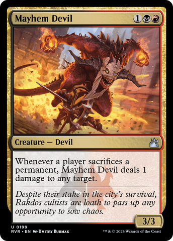 {C} Mayhem Devil [Ravnica Remastered][RVR 199]