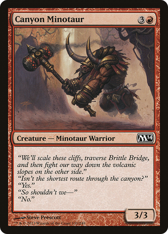 {C} Canyon Minotaur [Magic 2014][M14 131]