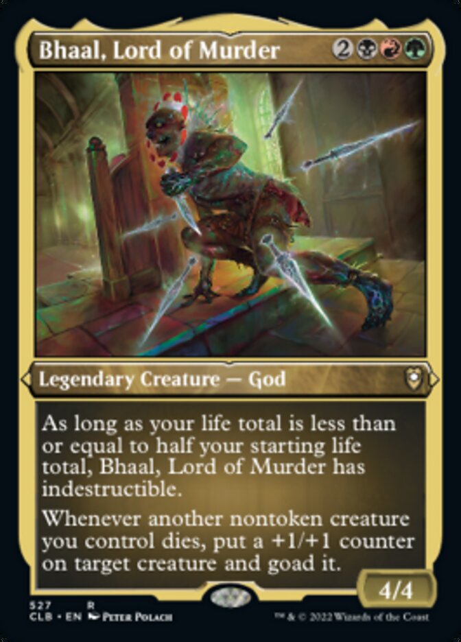 {R} Bhaal, Lord of Murder (Foil Etched) [Commander Legends: Battle for Baldur's Gate][CLB 527]