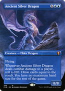 {R} Ancient Silver Dragon (Borderless Alternate Art) [Commander Legends: Battle for Baldur's Gate][CLB 366]