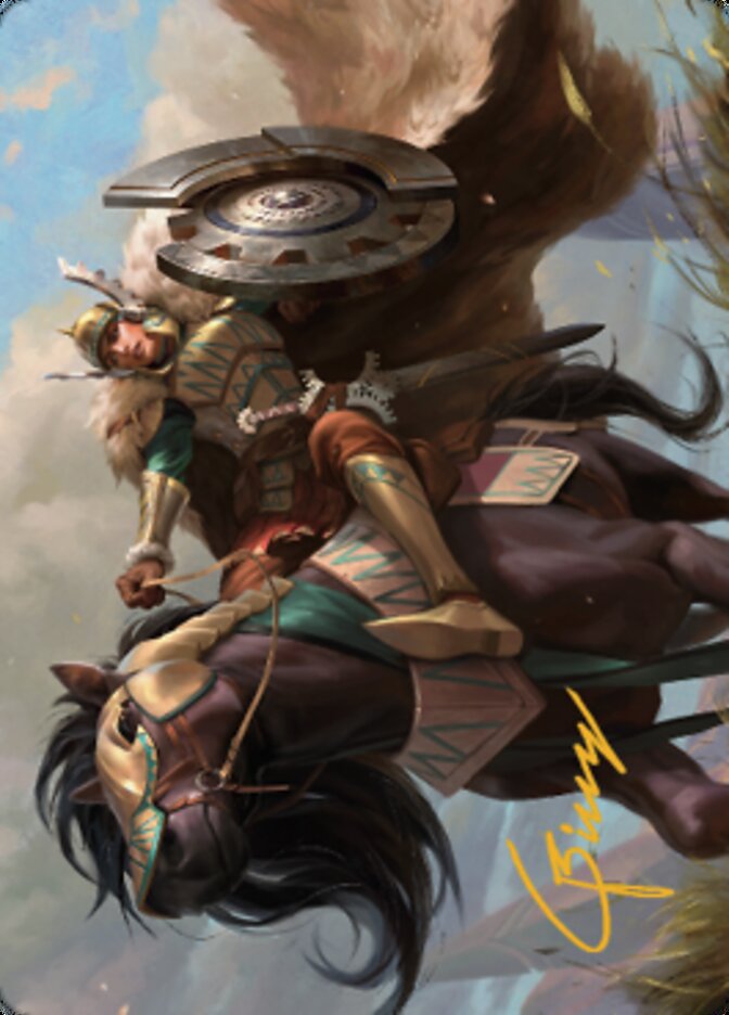 {A} Knight of Dawn's Light Art Card (Gold-Stamped Signature) [Dominaria United Art Series][GS ADMU 010]