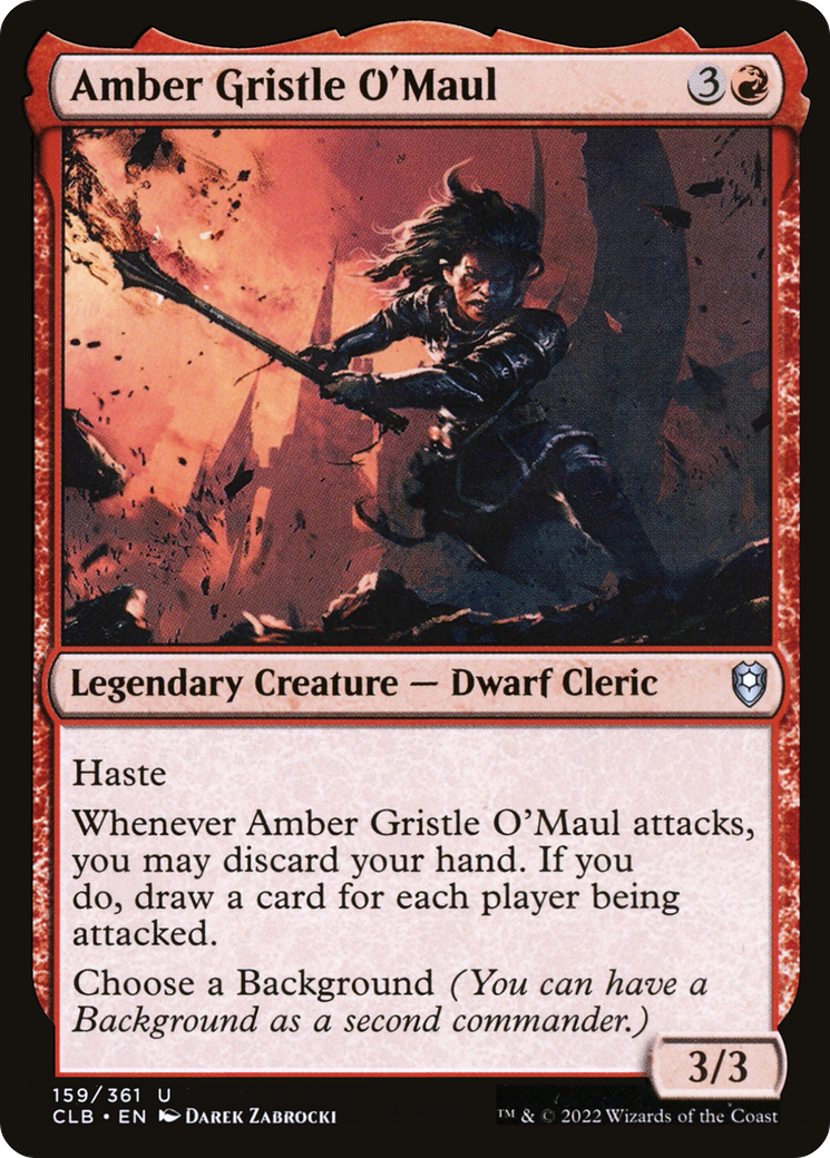 {C} Amber Gristle O'Maul [Commander Legends: Battle for Baldur's Gate][CLB 159]