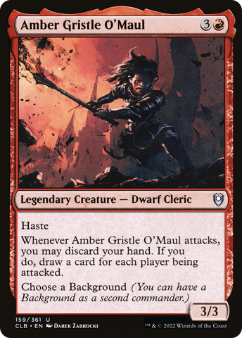 {C} Amber Gristle O'Maul [Commander Legends: Battle for Baldur's Gate][CLB 159]