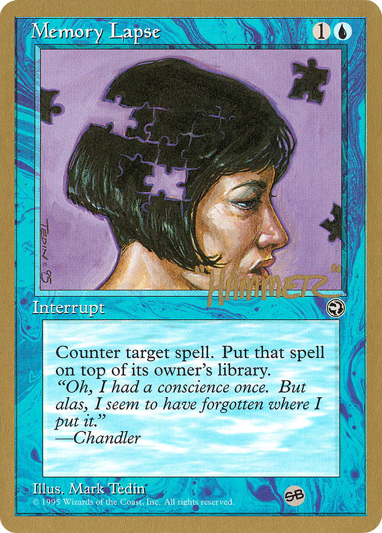 {C} Memory Lapse (Jigsaw) (Shawn "Hammer" Regnier) (SB) [Pro Tour Collector Set][GB PTC SHR32ASB]