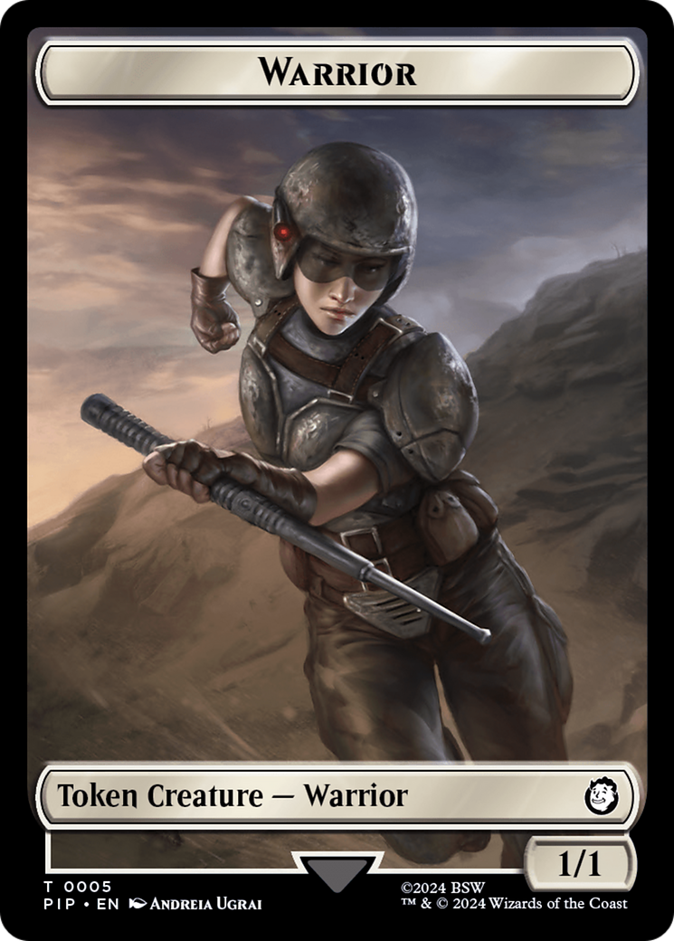 {T} Treasure (0018) // Warrior Double-Sided Token [Fallout Tokens][TPIP 18//5]