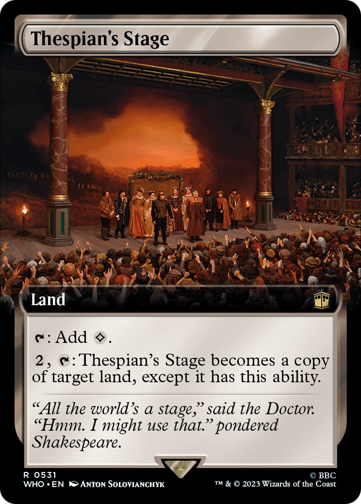 {R} Thespian's Stage (Extended Art) [Doctor Who][WHO 531]