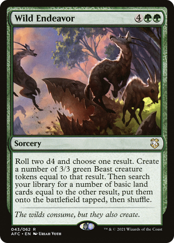 {R} Wild Endeavor [Dungeons & Dragons: Adventures in the Forgotten Realms Commander][AFC 043]