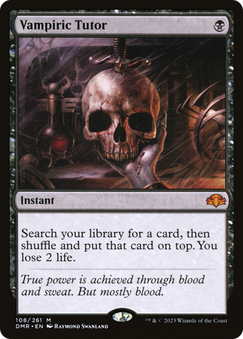 {R} Vampiric Tutor [Dominaria Remastered][DMR 108]