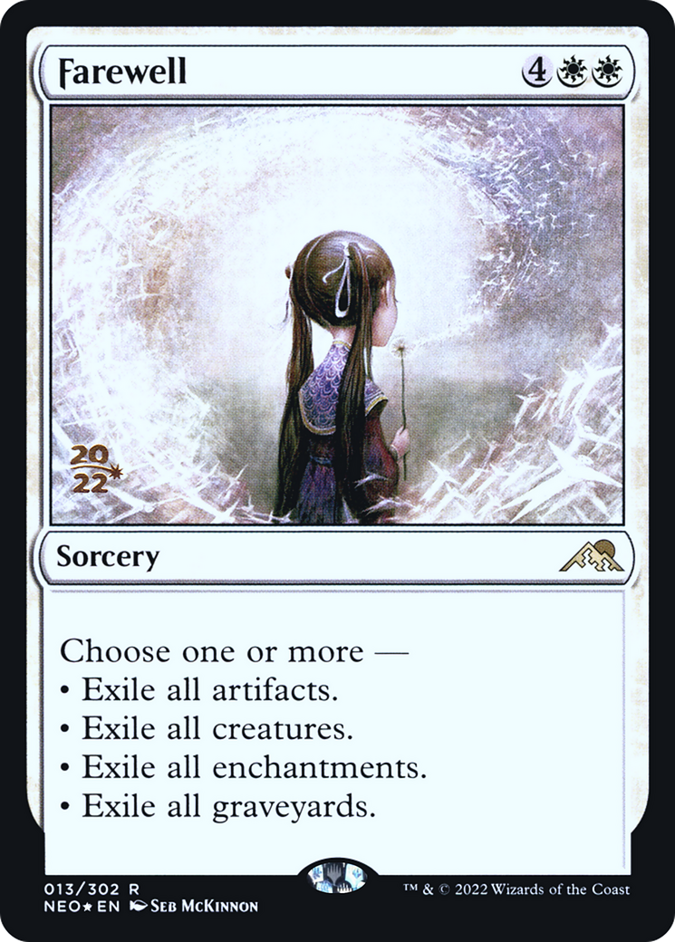 {R} Farewell [Kamigawa: Neon Dynasty Prerelease Promos][PR NEO 013]
