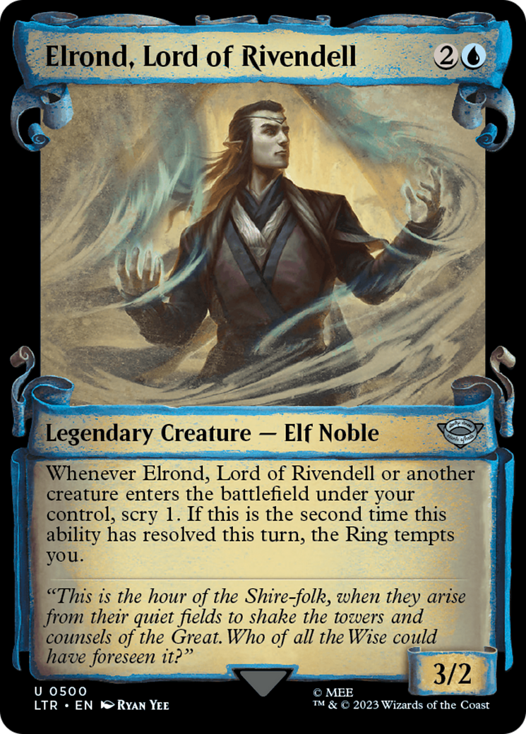 {C} Elrond, Lord of Rivendell [The Lord of the Rings: Tales of Middle-Earth Showcase Scrolls][LTR 500]