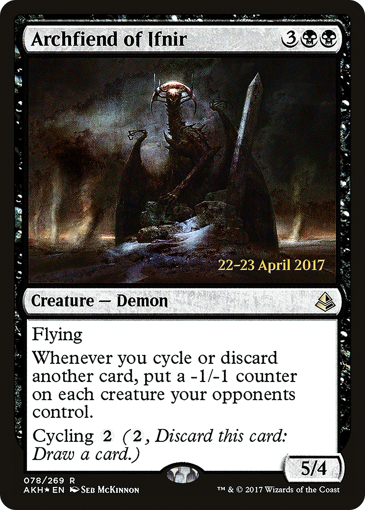 {R} Archfiend of Ifnir [Amonkhet Prerelease Promos][PR AKH 078] - Misty Mountain Games