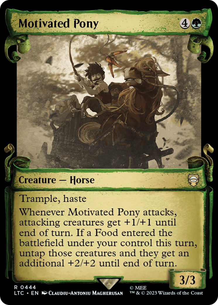 {R} Motivated Pony [The Lord of the Rings: Tales of Middle-Earth Commander Showcase Scrolls][LTC 444]