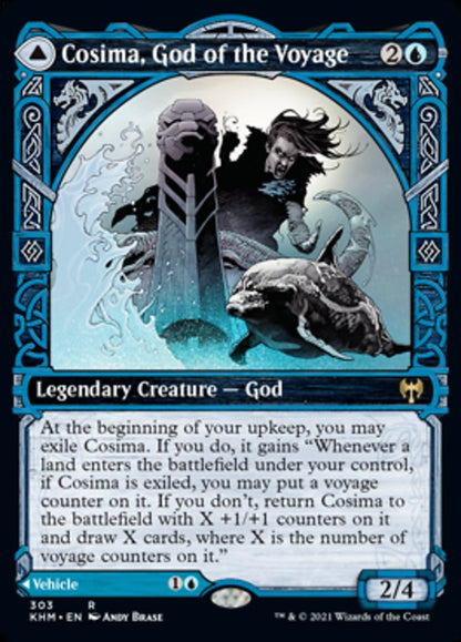 {R} Cosima, God of the Voyage // The Omenkeel (Showcase) [Kaldheim][KHM 303]