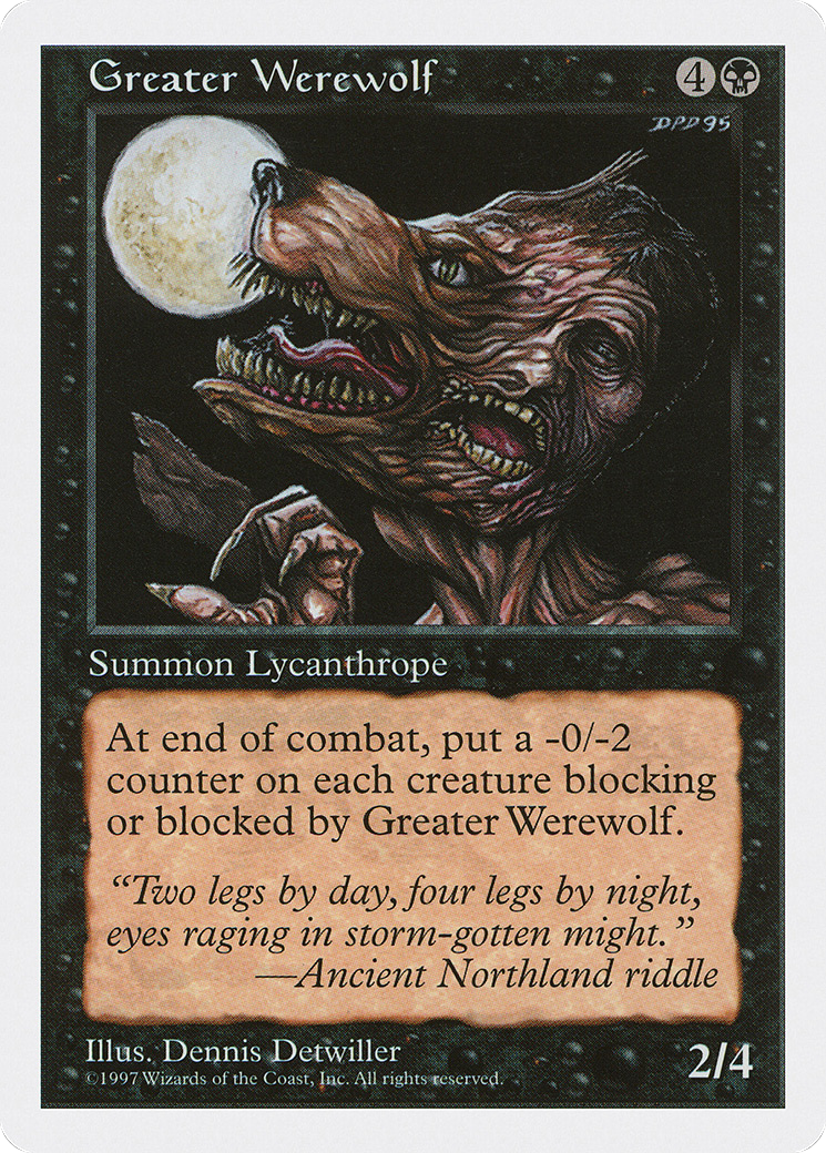 {C} Greater Werewolf [Fifth Edition][5ED 166]
