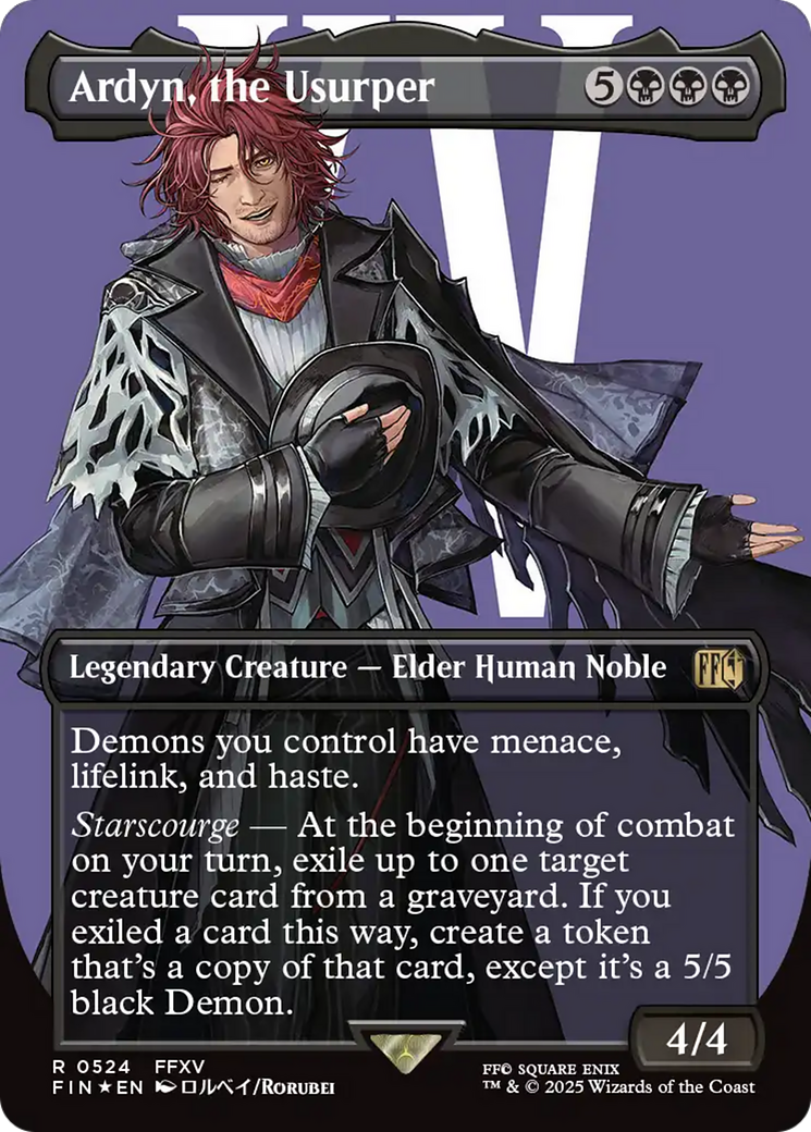 {@@FIN R} Ardyn, the Usurper (Borderless) (Surge Foil) [FINAL FANTASY][FIN 524]