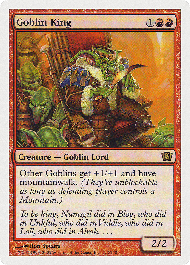 {R} Goblin King [Ninth Edition][9ED 192]