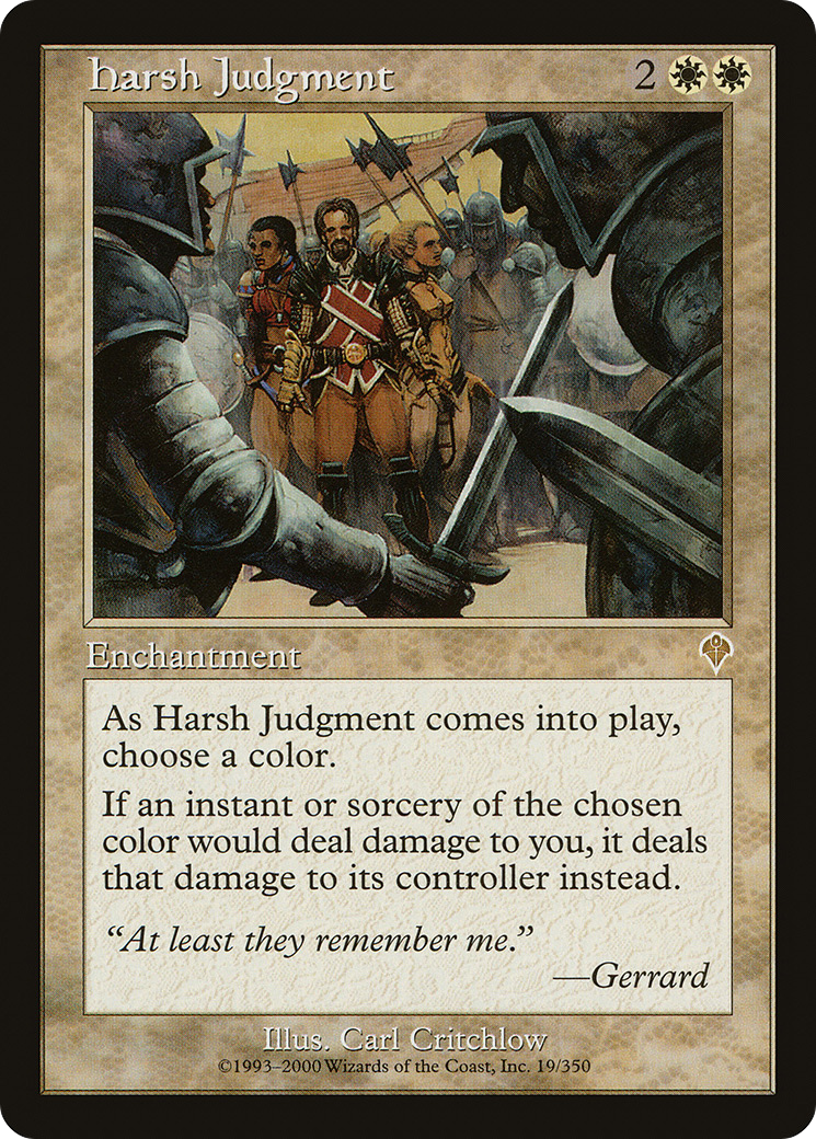 {R} Harsh Judgment [Invasion][INV 019] - Misty Mountain Games