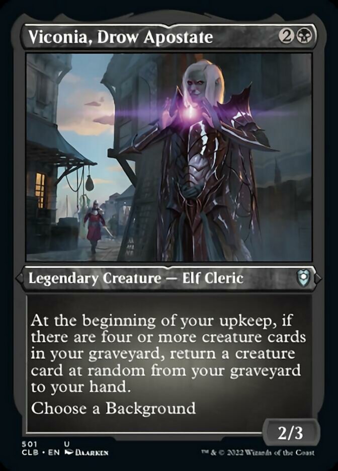 {C} Viconia, Drow Apostate (Foil Etched) [Commander Legends: Battle for Baldur's Gate][CLB 501]