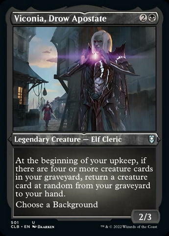 {C} Viconia, Drow Apostate (Foil Etched) [Commander Legends: Battle for Baldur's Gate][CLB 501]