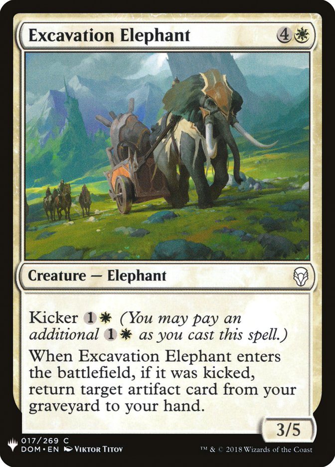{C} Excavation Elephant [Mystery Booster][MB1 DOM 017]
