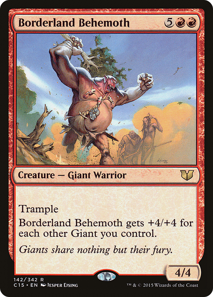 {R} Borderland Behemoth [Commander 2015][C15 142] - Misty Mountain Games