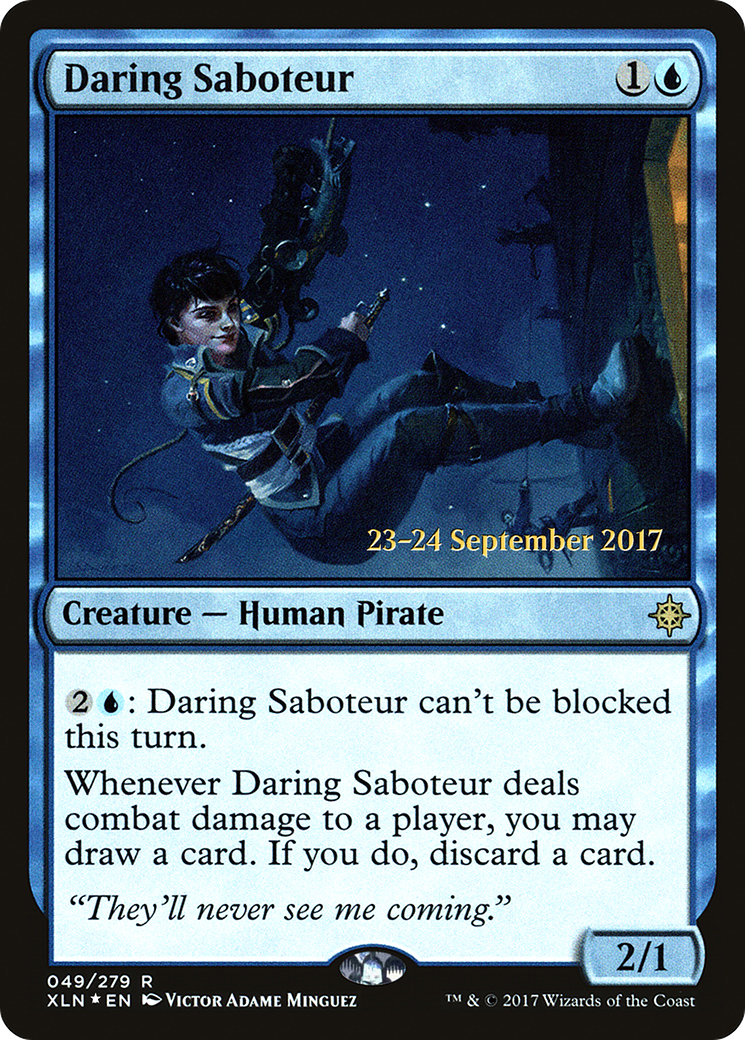 {R} Daring Saboteur [Ixalan Prerelease Promos][PR XLN 049]