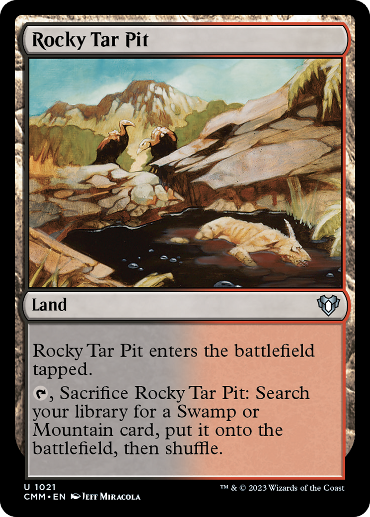 {C} Rocky Tar Pit [Commander Masters][CMM 1021]