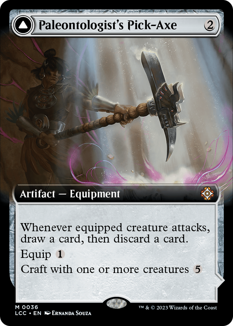 {R} Paleontologist's Pick-Axe (Extended Art) [The Lost Caverns of Ixalan Commander][LCC 036]