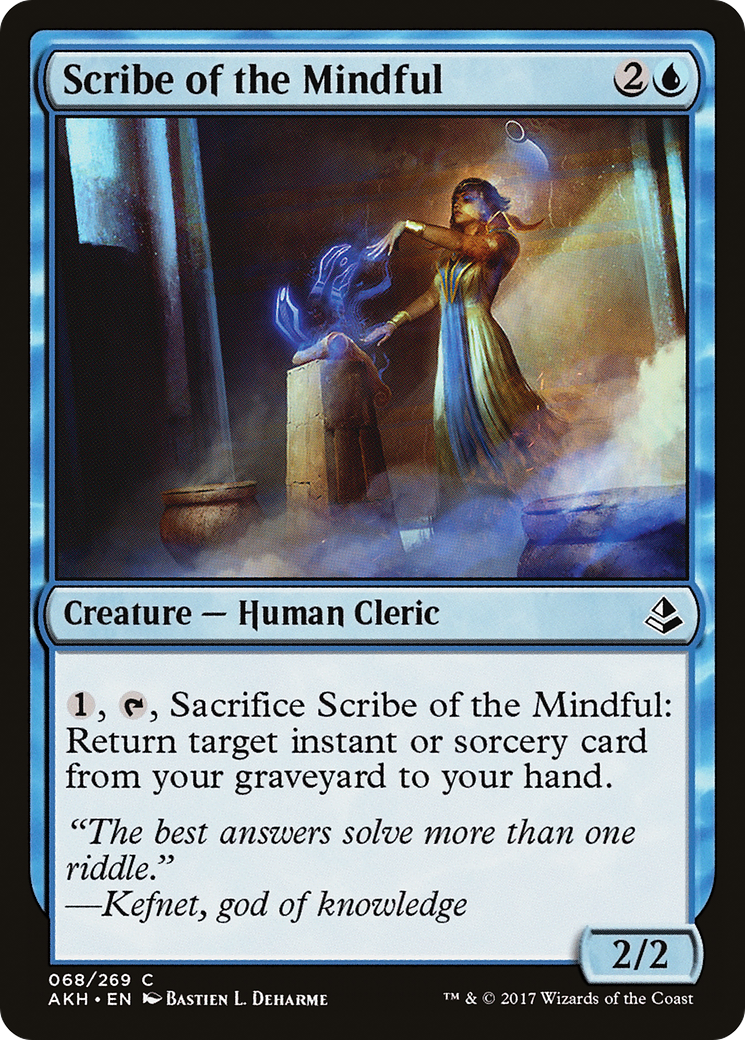 {C} Scribe of the Mindful [Amonkhet][AKH 068]