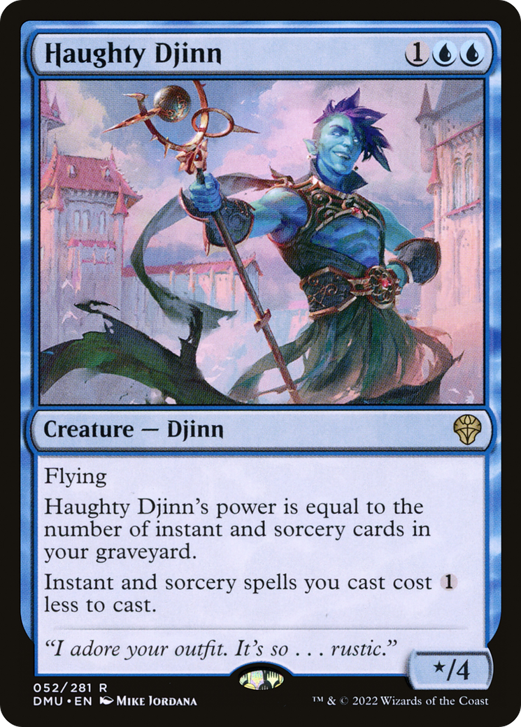 {R} Haughty Djinn [Dominaria United][DMU 052]