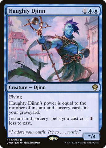 {R} Haughty Djinn [Dominaria United][DMU 052]