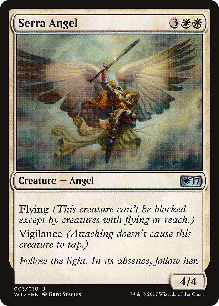 {C} Serra Angel [Welcome Deck 2017][W17 003] - Misty Mountain Games