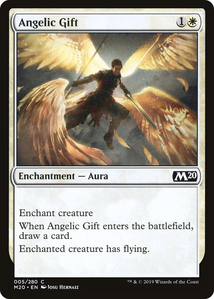 {C} Angelic Gift [Core Set 2020][M20 005]