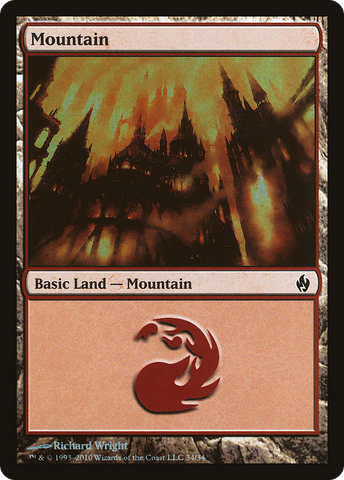 {B}[PD2 034] Mountain (34) [Premium Deck Series: Fire and Lightning]