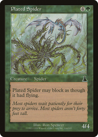 {C} Plated Spider [Urza's Destiny][UDS 116]
