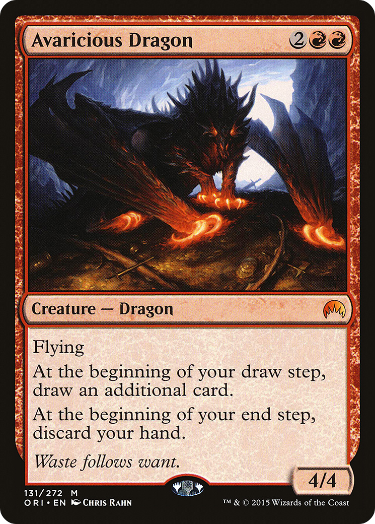 {R} Avaricious Dragon [Magic Origins][ORI 131] - Misty Mountain Games