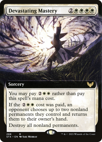 {R} Devastating Mastery (Extended Art) [Strixhaven: School of Mages][STX 288]
