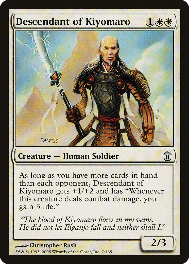 {C} Descendant of Kiyomaro [Saviors of Kamigawa][SOK 007]