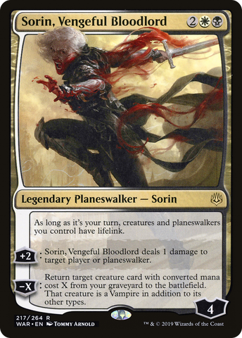 {R} Sorin, Vengeful Bloodlord [War of the Spark][WAR 217]