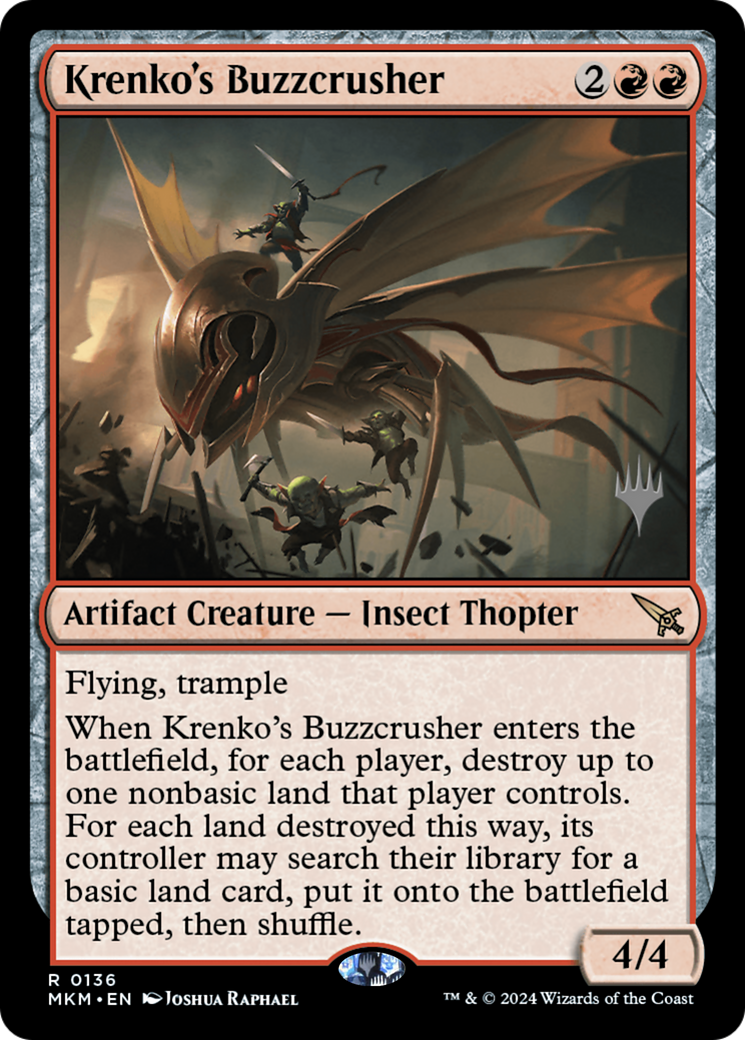{R} Krenko's Buzzcrusher (Promo Pack) [Murders at Karlov Manor Promos][PP MKM 136]