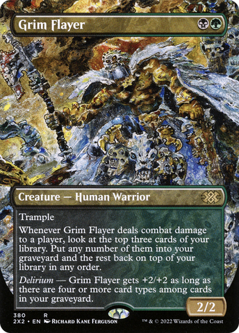 {R} Grim Flayer (Borderless Alternate Art) [Double Masters 2022][2X2 380]