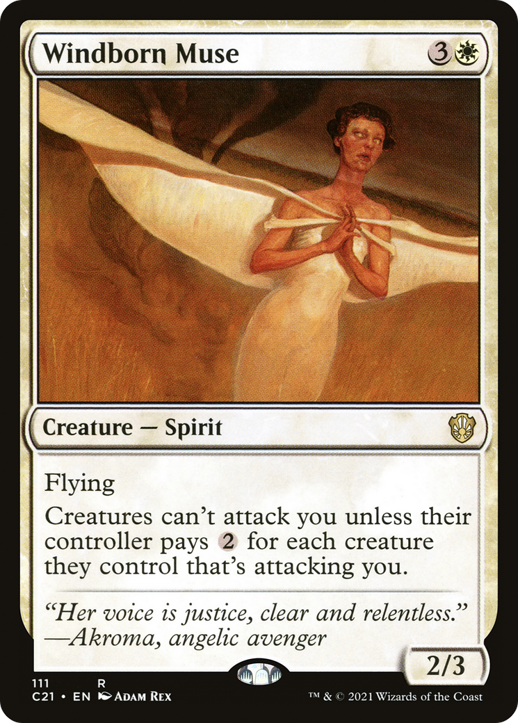 {R} Windborn Muse [Commander 2021][C21 111]