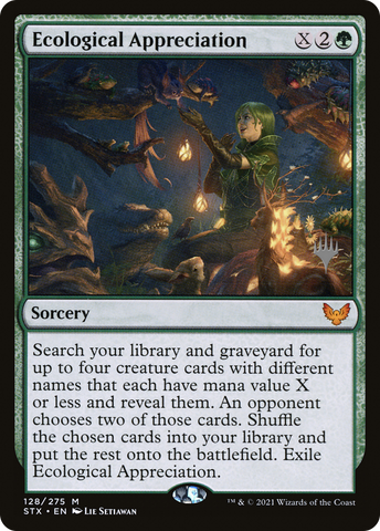 {R} Ecological Appreciation (Promo Pack) [Strixhaven: School of Mages Promos][PP STX 128]