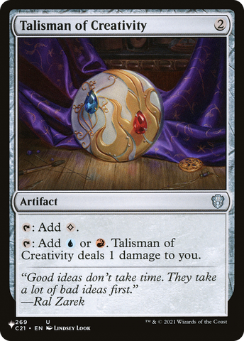 {C} Talisman of Creativity [Secret Lair: Heads I Win, Tails You Lose][LS C21 269]