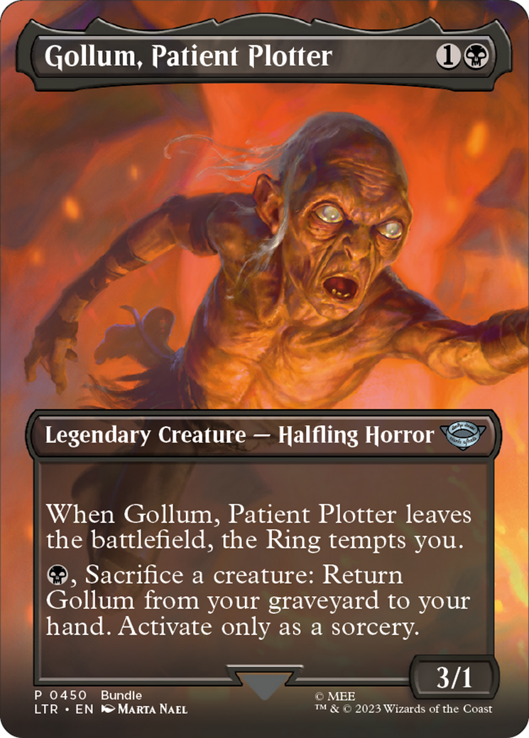 {C} Gollum, Patient Plotter (Borderless Alternate Art) [The Lord of the Rings: Tales of Middle-Earth][LTR 450]