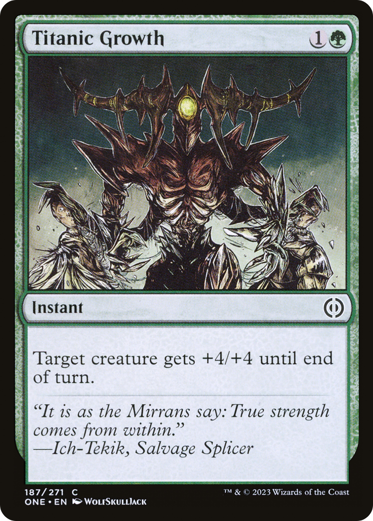 {C} Titanic Growth [Phyrexia: All Will Be One][ONE 187]