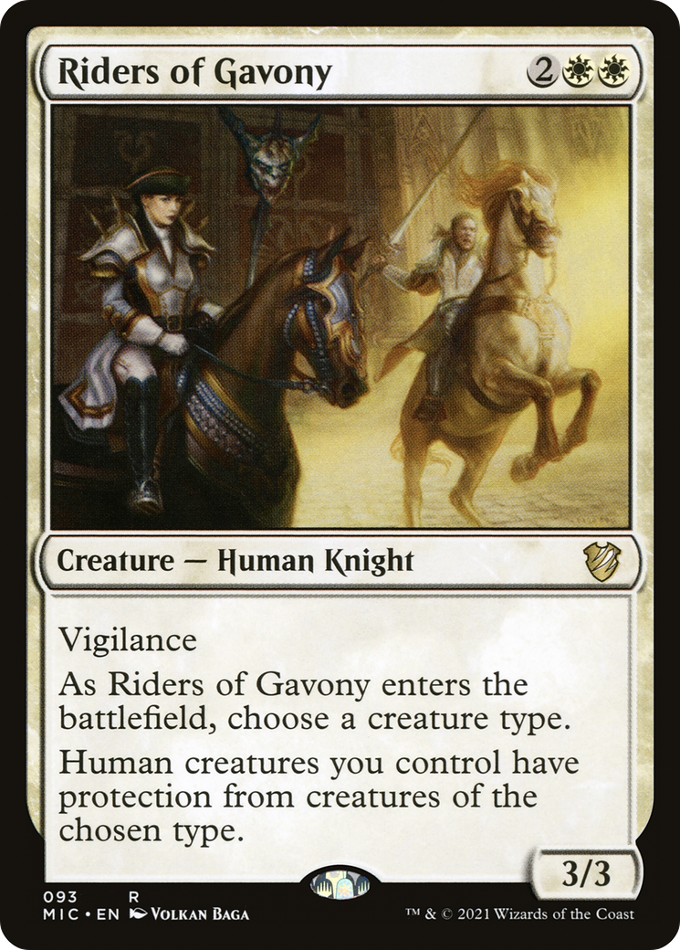 {R} Riders of Gavony [Innistrad: Midnight Hunt Commander][MIC 093]