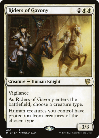 {R} Riders of Gavony [Innistrad: Midnight Hunt Commander][MIC 093]