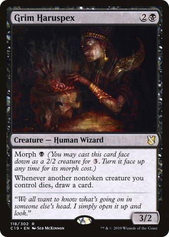 {R} Grim Haruspex [Commander 2019][C19 118]